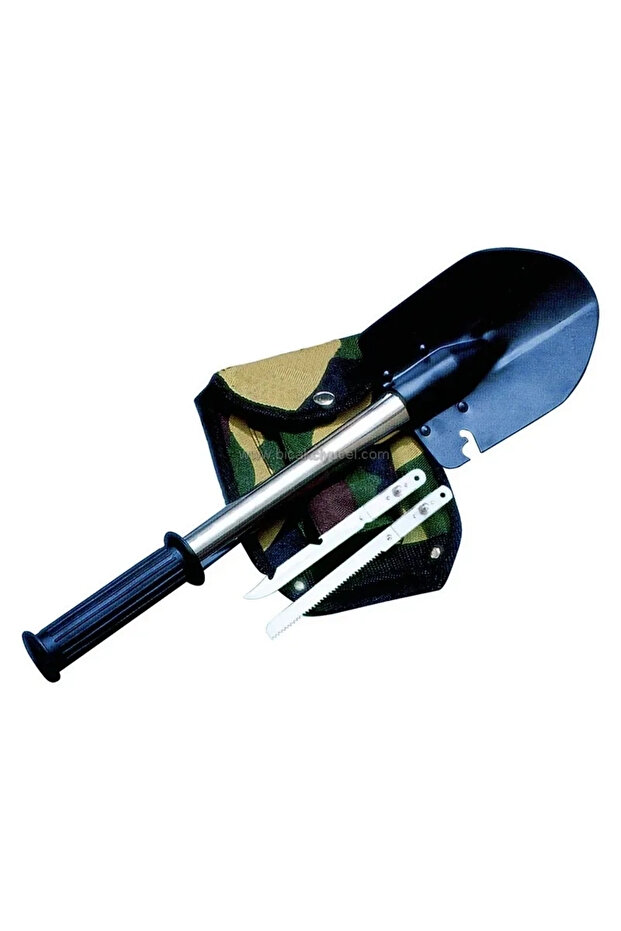 Kpx14 4-Piece Camping Set - Knife, Saw, Shovel, Axe - with Case