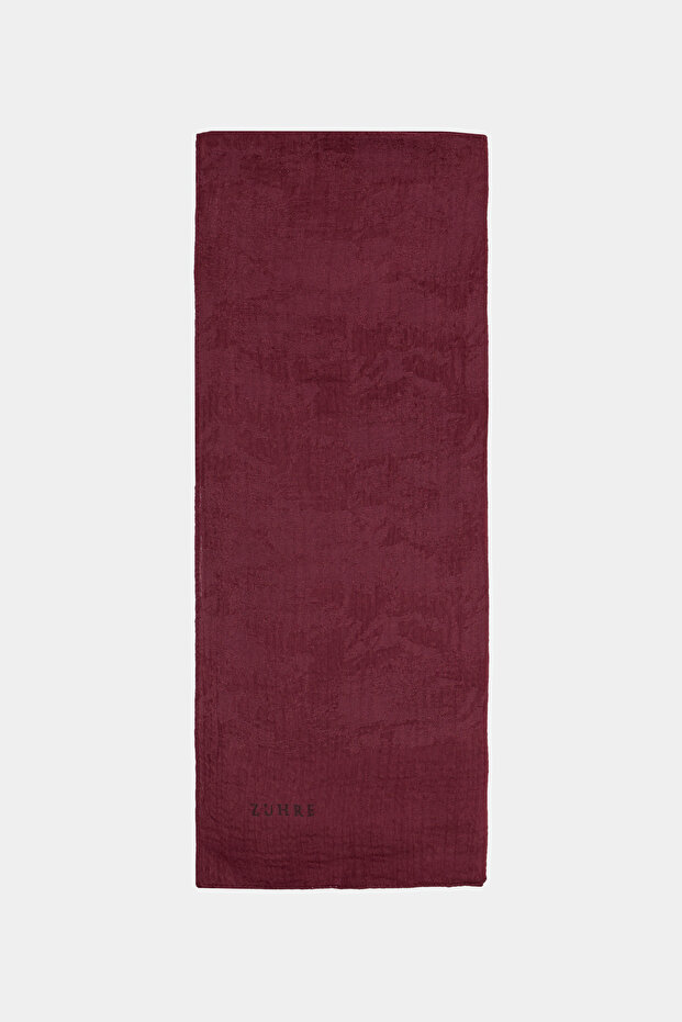 Brush Textured Patterned K.Gül Shawl 0057