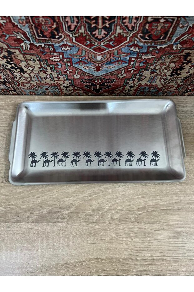 صينية نخلة و جمل تراث السعودي مقاس 36 * 20 سم