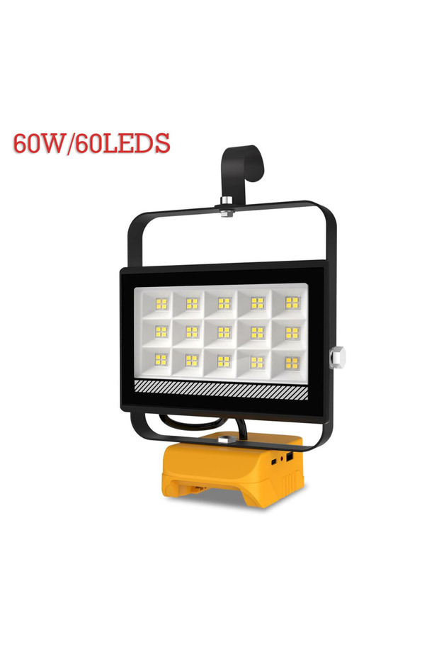Dewalt(NO BATTERY) 60W Portable LED Work Light Cordless Emergency Camping Job Site Spotlight 6000K R