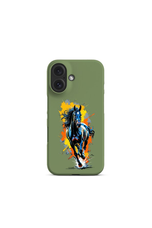 Wild Spirit Horse Design Phone Case Compatible with iPhone 16