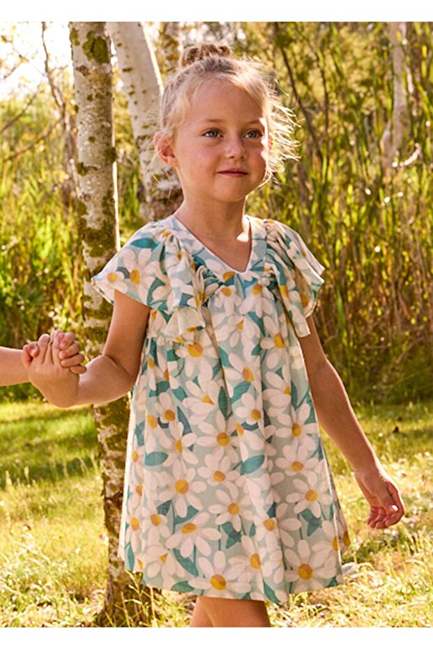 Girl's Floral Elise Green