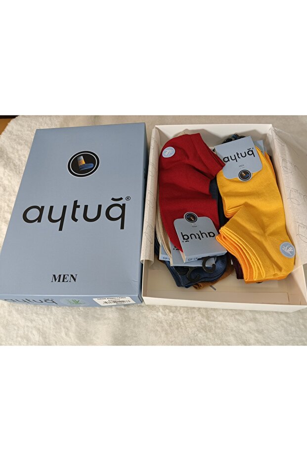 Aytuğ 14203 Seamless Bamboo Men's Booties Socks 2-Piece Assortment 41-45