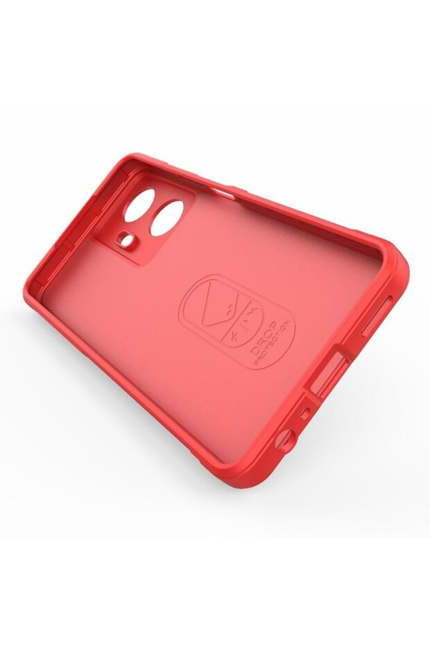 Magic Shield Θήκη Σιλικόνης Red (Realme C55) - 4