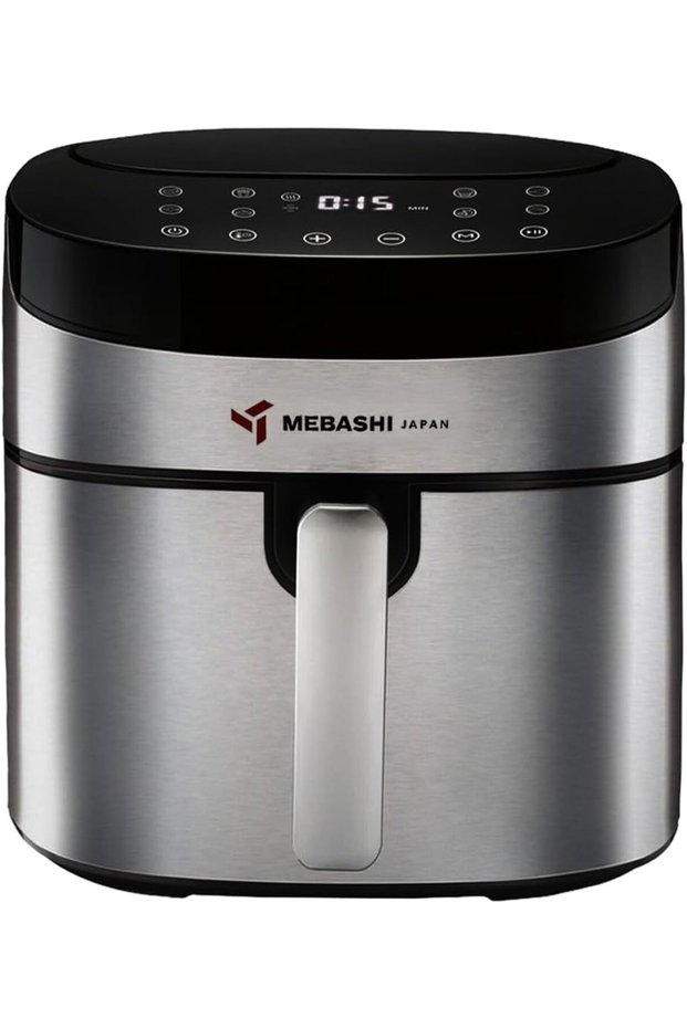7.5 Ltr Air Fryer, Timer 60 Mins, Ideal for Meat, Fish, Vegetables, French Fries, Temperature Control 80°C-200°C (ME-AF970)(1600-1800W)