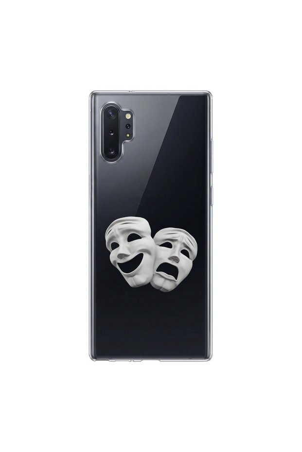 Samsung Galaxy Note 10 Compatible Aesthetic Face 6 Design Transparent Case