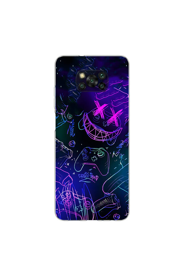 Poco X3 Pro Compatible Graffiti 4 Design Transparent Case