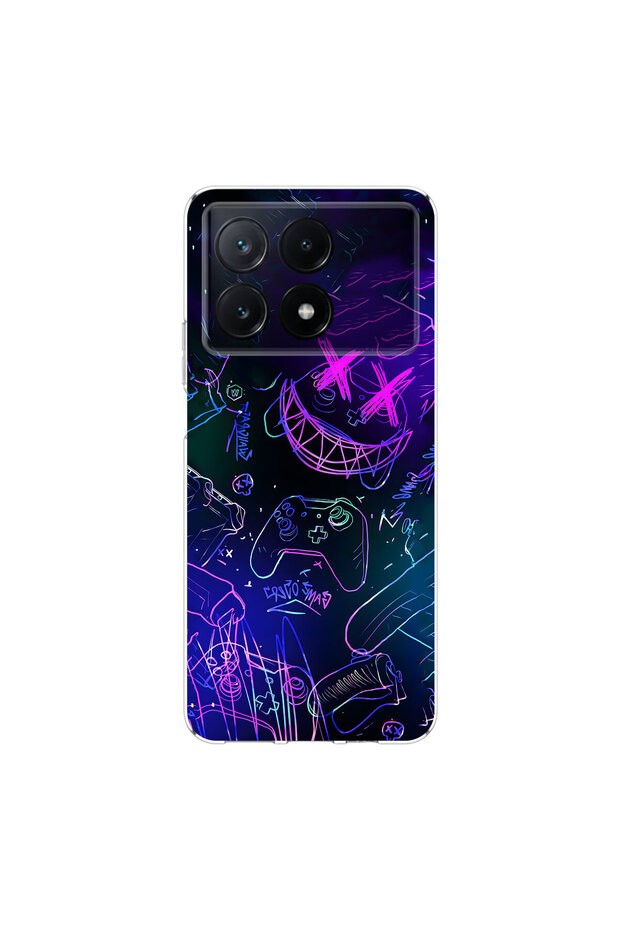 Poco X6 Pro Compatible Graffiti 4 Design Transparent Case
