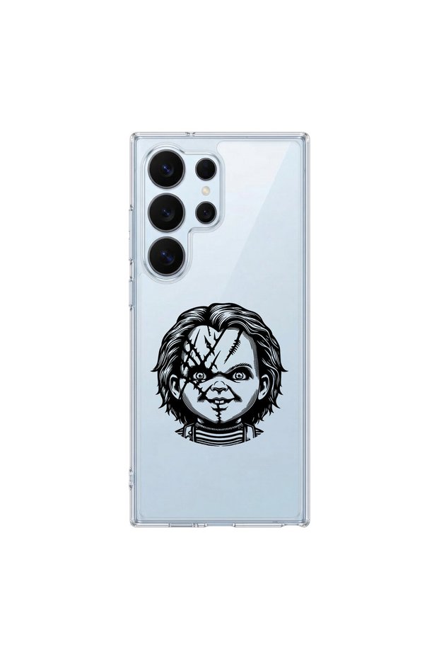 Samsung Galaxy S26 Ultra Compatible Horror 4 Design Transparent Case