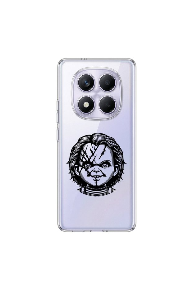 Redmi Note 14 Pro Compatible Horror 4 Design Transparent Case