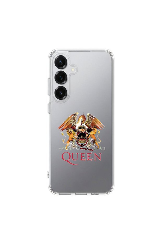 Samsung Galaxy S25 Plus Compatible Metal 12 Design Transparent Case