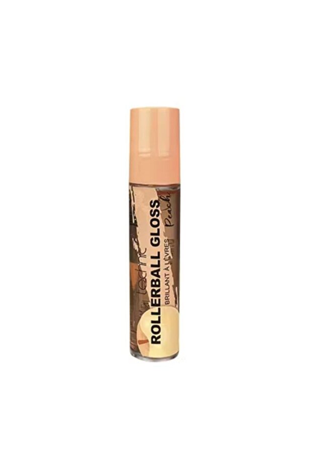 Rollerball Gloss | Retro Hydrating Lip Shine - Peach | Ultra-Glossy Nourishing Formula