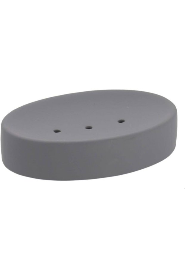 High Quality Rubber-Effect Stoneware Soap Dish