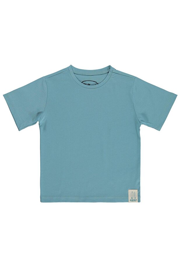 Basic Surf Label T-Shirt for Ages 2-5 - Blue