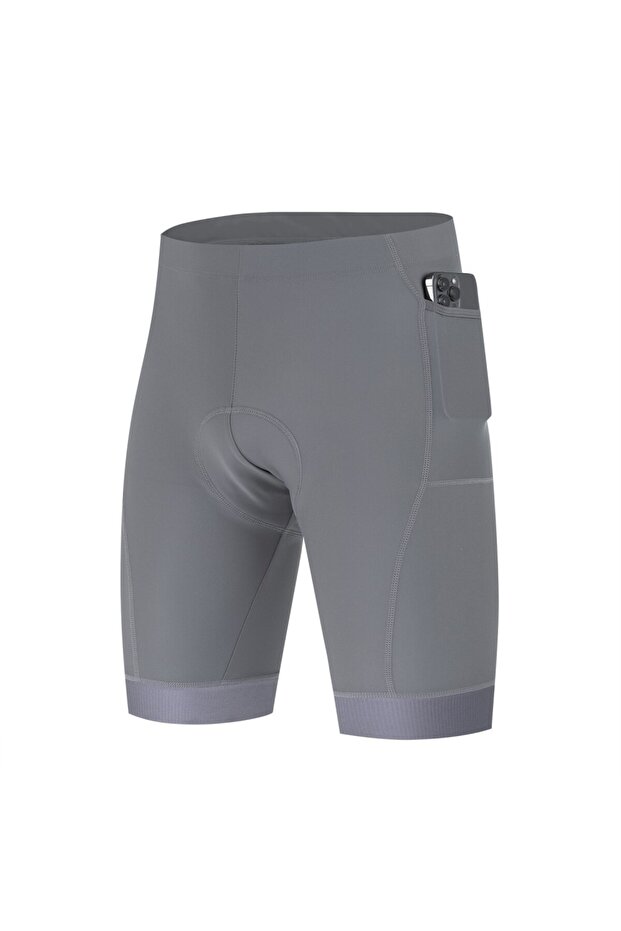 M GRAY Men's Performance Cycling Shorts with 3D Pad, Road and Mountain Breathable Quick-Dry with 3 P