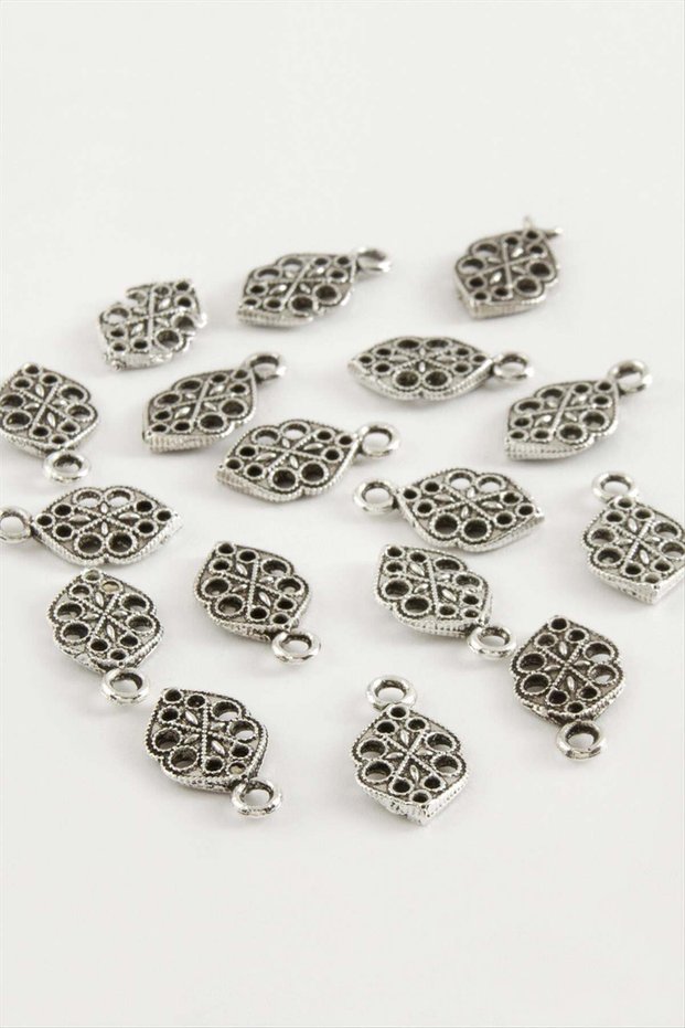 Oval Flower Prayer Beads Tassel Ornament 50 Pieces