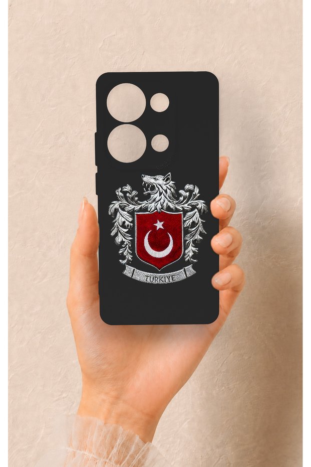 Redmi Note 13 Pro 4g Compatible Turkish Arma Patterned Silicone Case