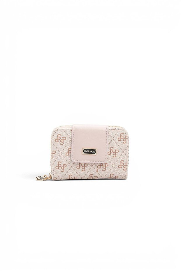 Pink - Powder Monogram Women's Wallet and Card Holder Sp935
