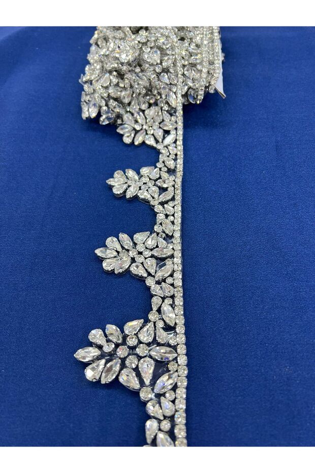 Crystal Stone Flower Branch Border Strip-50 cm