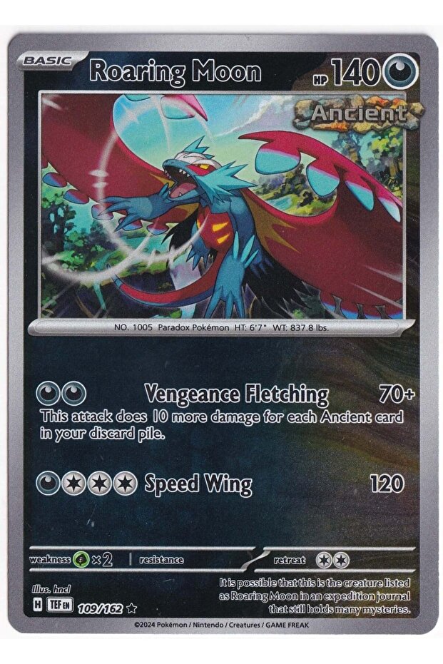 Roaring Moon [Reverse Holo] 109/162 - Temporal Forces - Card (Mint)
