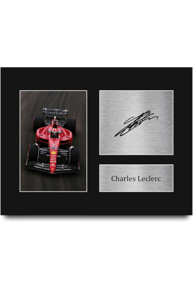 Charles Leclerc Formula 1 Gifts Printed Signed Autograph Picture for F1 Formula 1 Racing Fans - US Letter Size