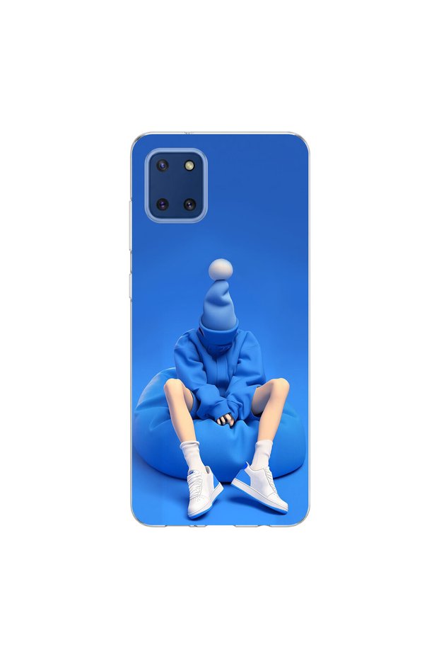 Samsung Galaxy Note 10 Lite Compatible No Face 5 Design Transparent Case