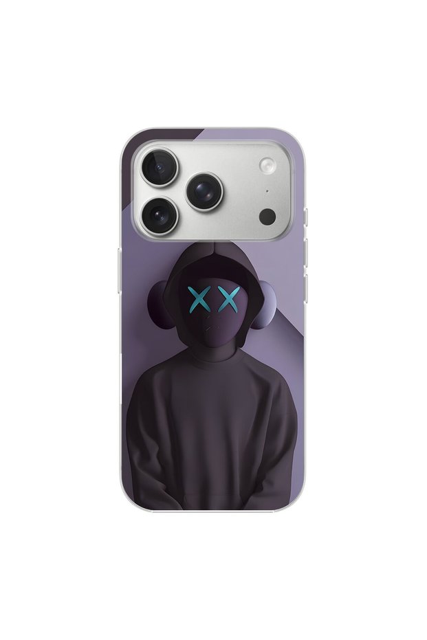 iPhone 17 Pro Compatible No Face 2 Design Transparent Case