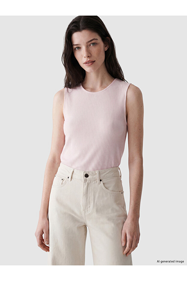 I Zero Roba Collar Women's Ribbed Undershirt from Freezen Store