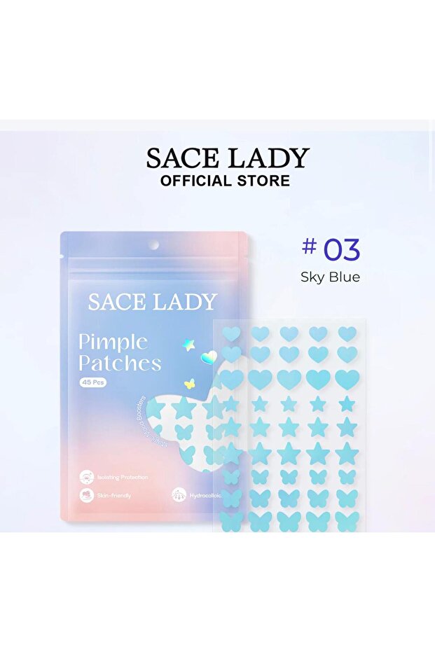 Multi-Colored Acne Tape -Sky Blue 45 Pieces