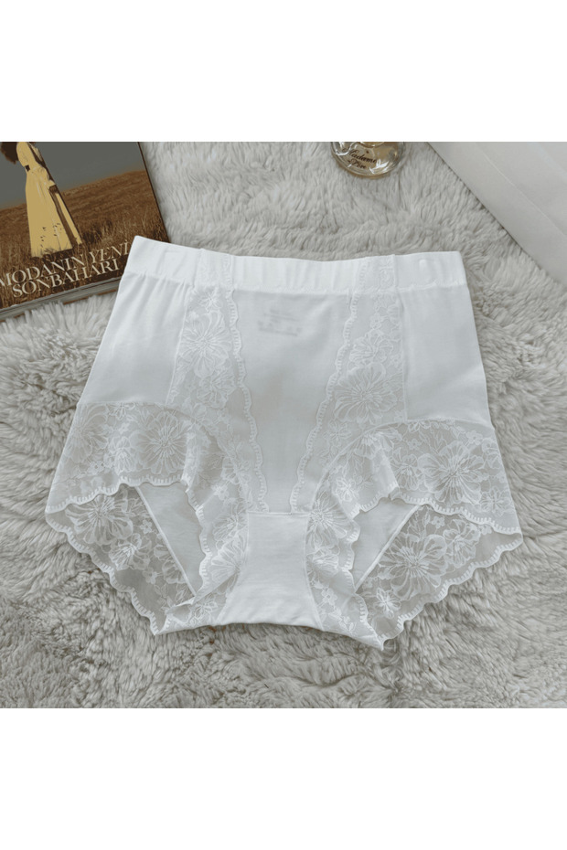 Women's High Waist Lace Plus Size Panties