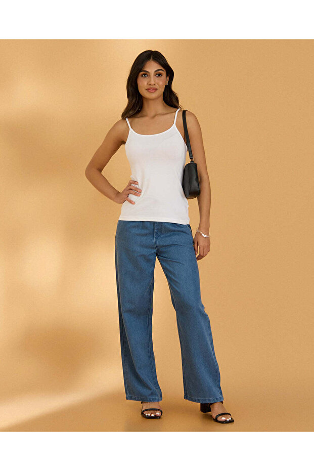 Women White Basic Cami - 2