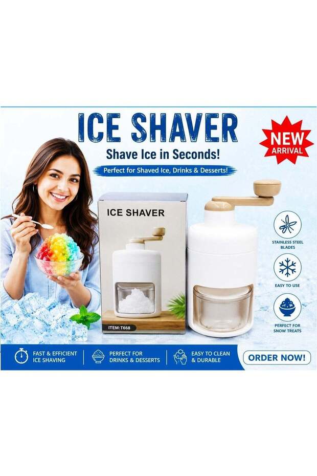 Multi-Purpose Ice Crusher for Home Kitchen, Parties, Cafes & Dessert Making