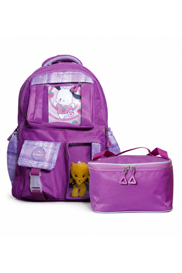 حقيبة مدرسية وحقيبة غداء من PEAKBAG