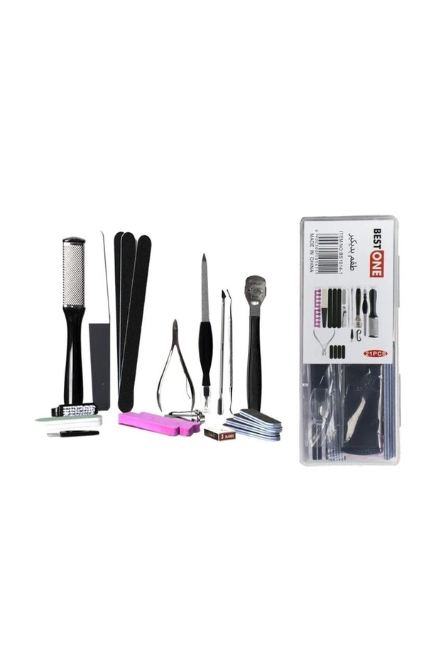 12-Piece Black Pedicure Set