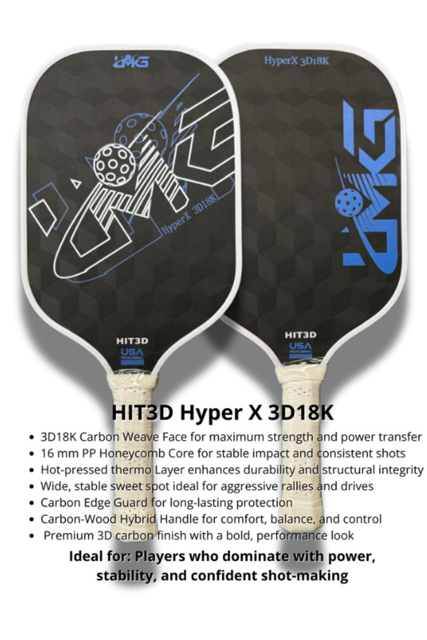 HIT3D Professional Pickleball Paddle with Honeycomb Core