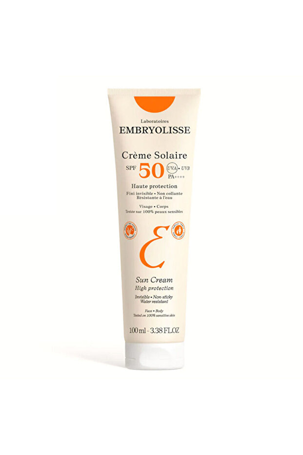 Crème Solaire Spf 50 High Protection Sunscreen for Face and Body 100 ml