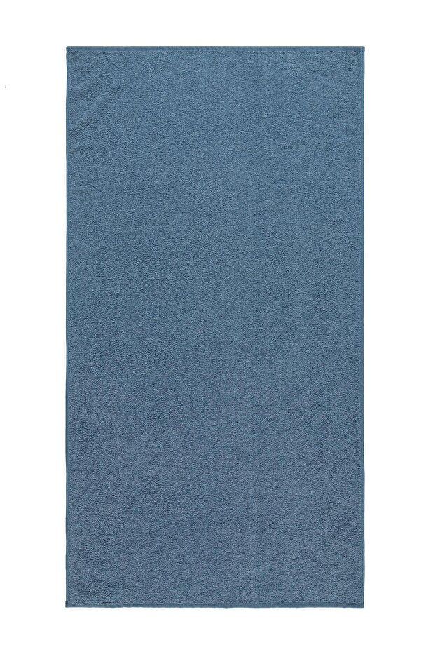 Flat Ribbed 70*140 Towel - Blue