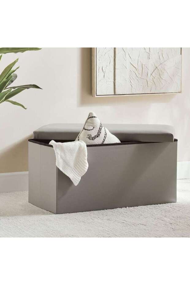 Kairo Storage Ottoman 76x38x38cm-grey