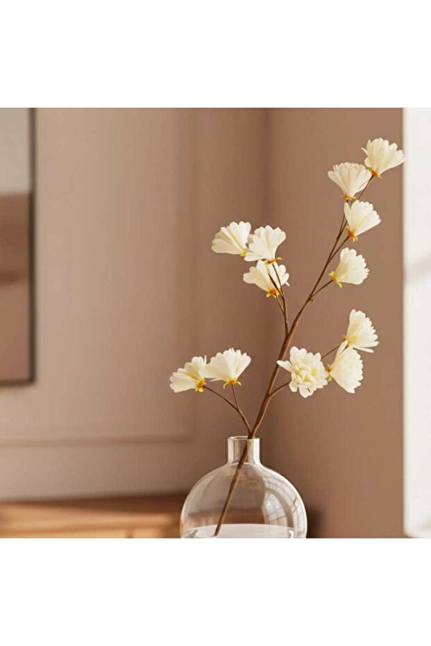 Pear Blossom Artificial Stem Flower H107cm - Cream