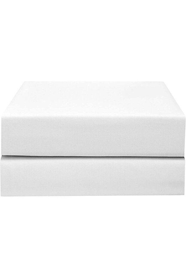 Hotel Collection Flat Sheet 200T Cotton Polyester Percale 2 Pieces King Size White