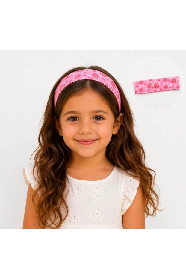 Girls' Accessories Hair Band Strawberry and Cherry Polka Dot Bandana