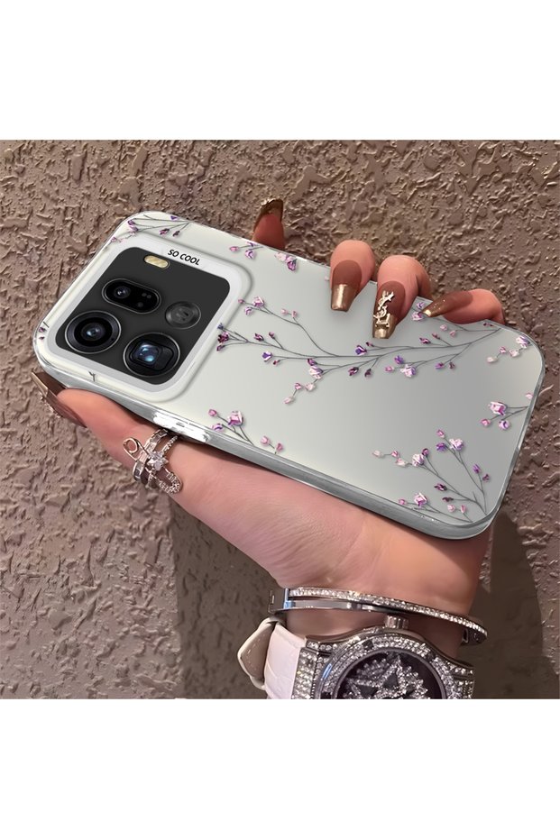 Oppo Find X9 Pro 5g Compatible Thin Branch Flower Case, Wear-Resistant Minimalist Mobile Phone Case