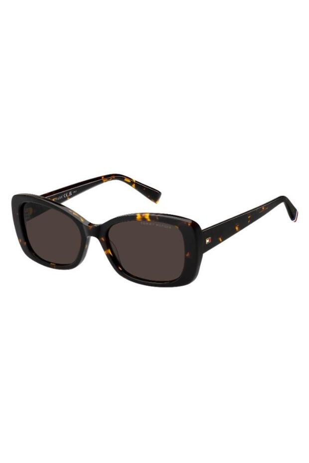 UV Protected Sunglasses Havana Frame Brown Mirror Lens 54mm - TH-2225/S-086