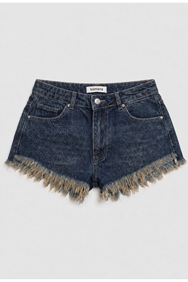 Women's Mini Tassel Shorts 34_W1 High Waist