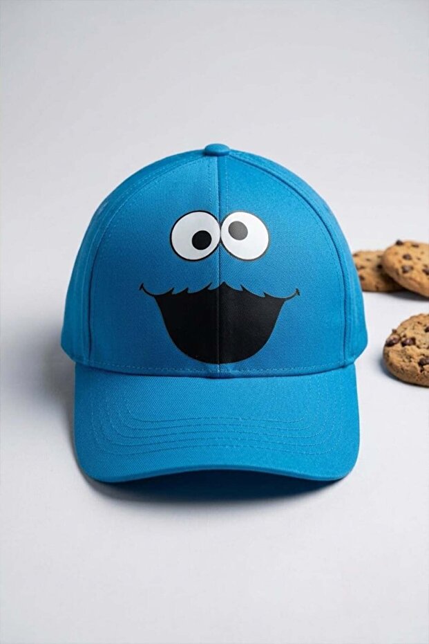 Blue Cookie Monster Baseball Cap