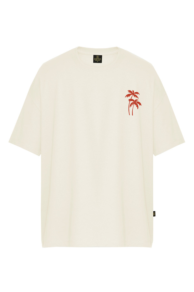 Surf Club Printed Oversize Short Sleeve T-Shirt