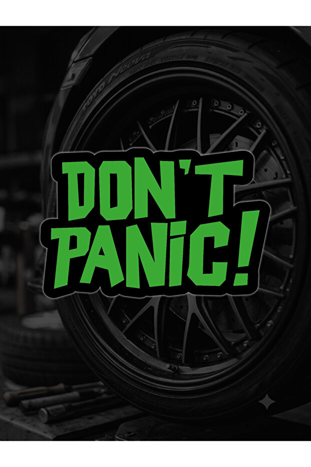 Don'T Panic Car Sticker Motorcycle Sticker Label Sticking 9X7 cm