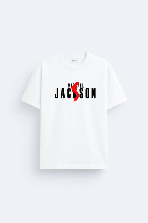 Michael Jackson Printed Cotton White T-Shirt T-Shirt