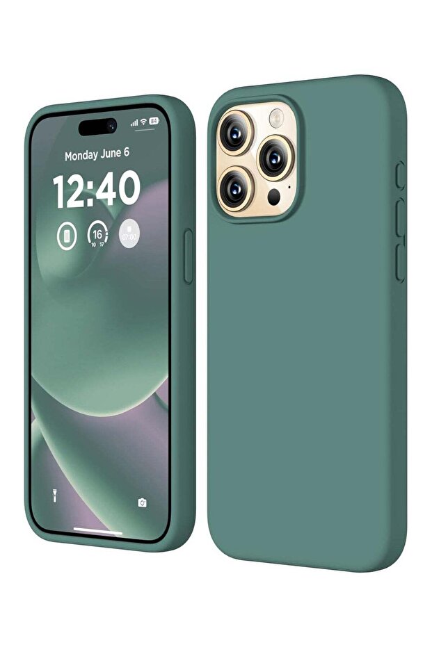 Compatible with iPhone 15 Pro Max Liquid Silicone Case, Full Body Shockproof Protective Cover