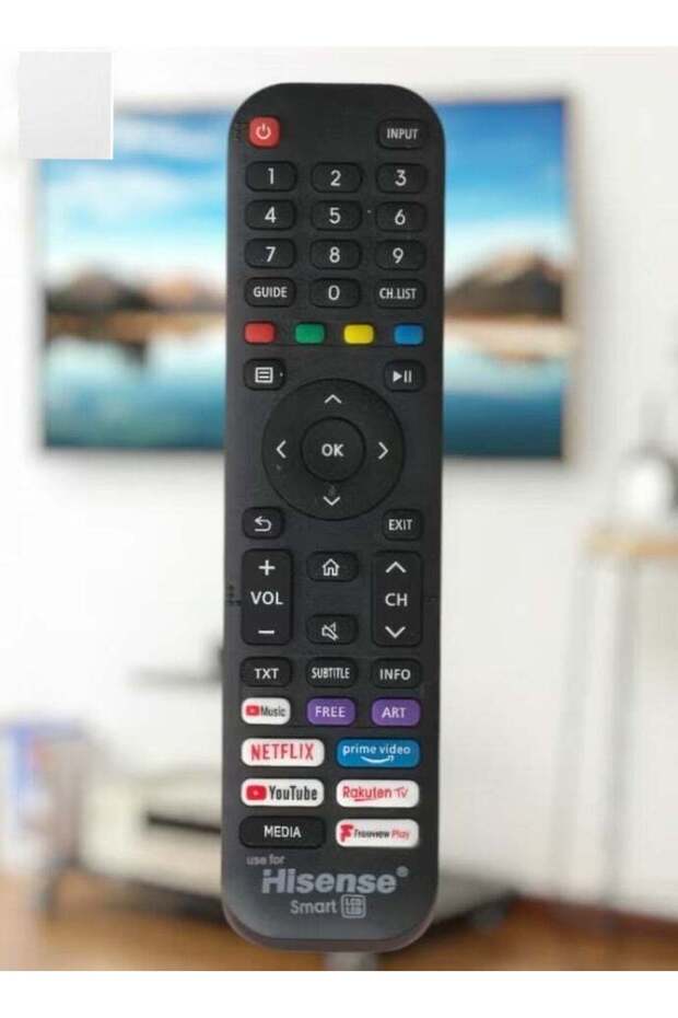 Smart TV Remote Control Compatible with All LED, LCD, Plasma TVs, Includes Netflix, Prime Video, YouTube, Rakuten TV & Freeview Play Key Buttons, Universal